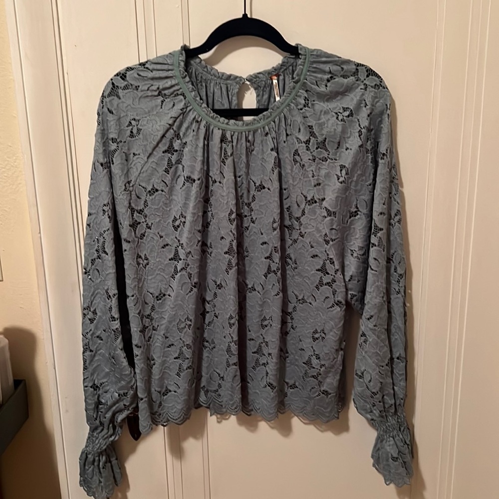 Adorable lace blouse free people